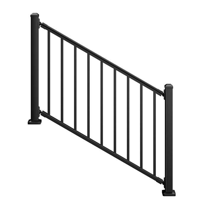 BLIKA 36" Stair Aluminum Railing & 39" Post System DIY Kit（4FT-20FT）