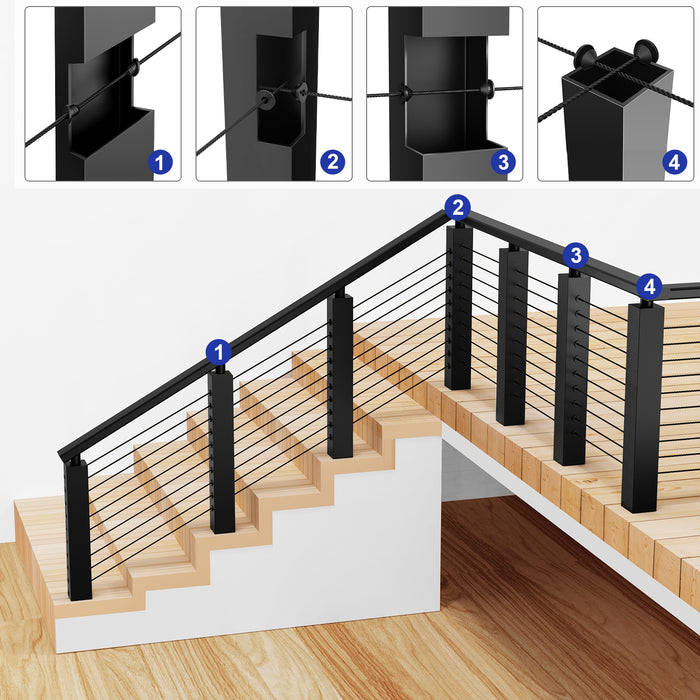 BLIKA 30° Cable Railing Rubber Grommet