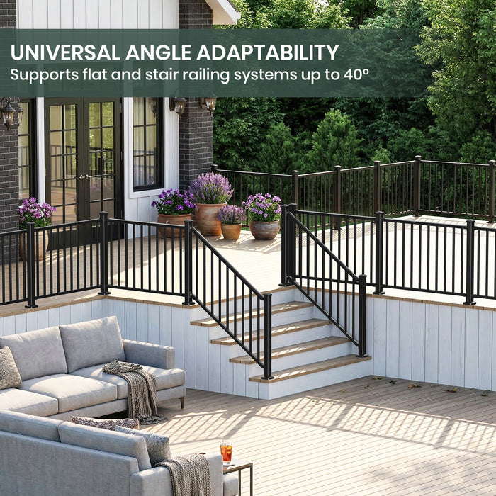 BLIKA 39" Aluminum Deck Railing Post