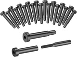 BLIKA 1/8" & 3/16" Stainless Steel Invisible Receiver and Swage Stud End for 2"x2"Posts, Invisible Cable Railing Kit
