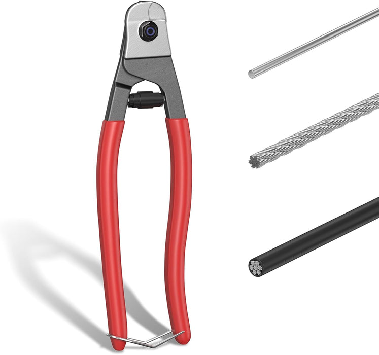 BLIKA 8 Inch Cable Cutter Wire Cutter Up to 1/8" 5/32" Stainless Steel Wire Rope