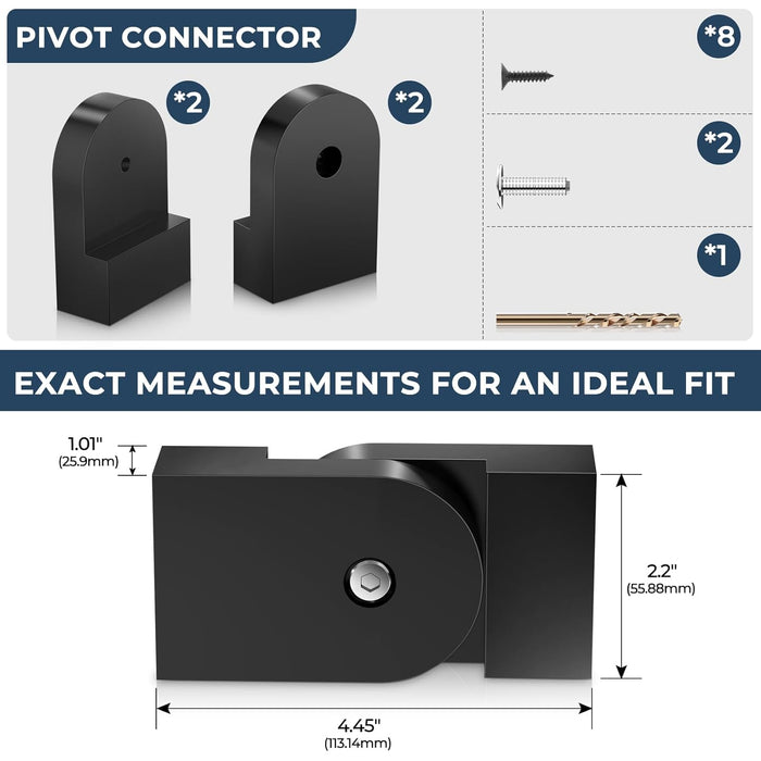 BLIKA Black Handrail Connector