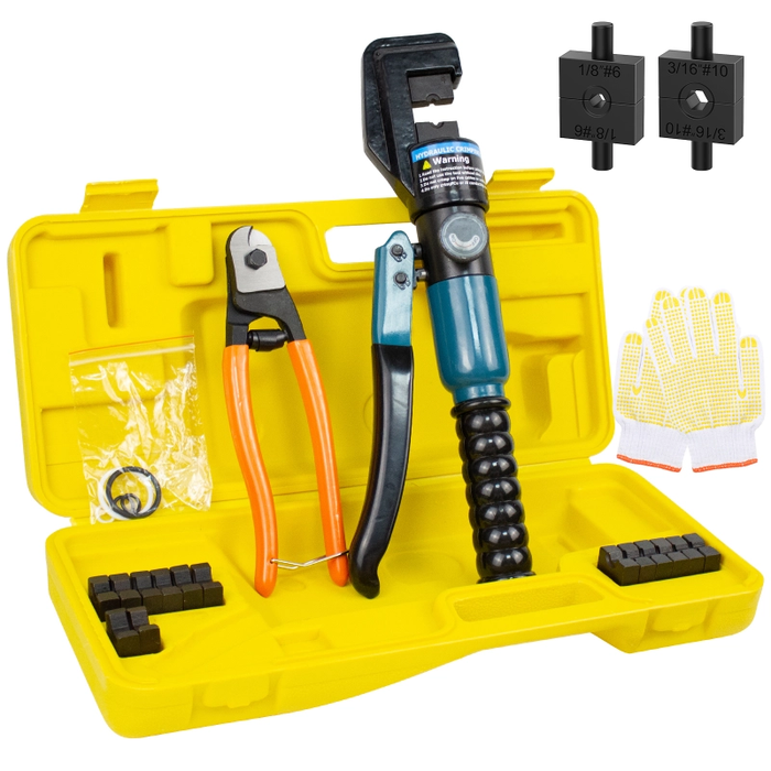 BLIKA 10 Ton Hydraulic Crimping Tool and Cable Cutter