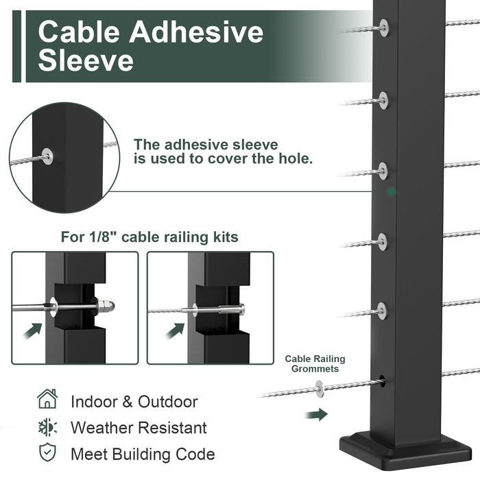 BLIKA Cable Railing Adhesive Sleeves