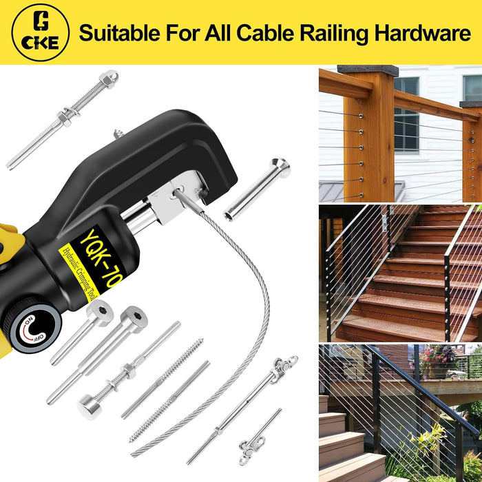 BLIKA 10 Ton Hydraulic Crimping Tool and Cable Cutter