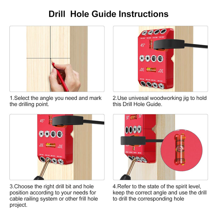 BLIKA Upgraded Multi-Angle Drill Guide Jig