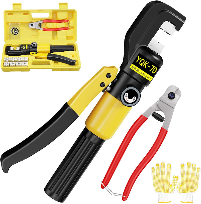 BLIKA 10 Ton Hydraulic Crimping Tool and Cable Cutter