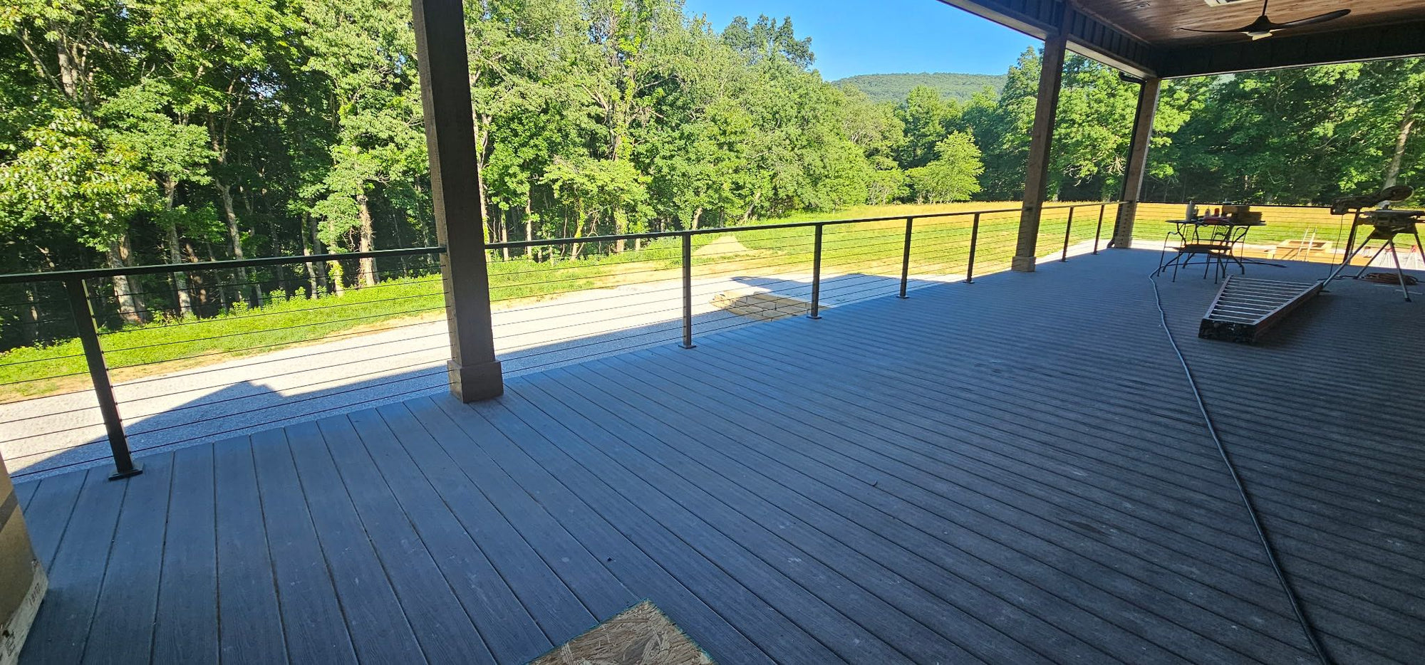 Custom Cable Railing Matched to Existing Structure