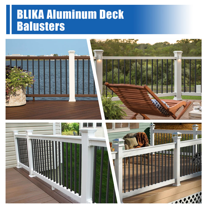 BLIKA 26" Square Aluminum Balusters