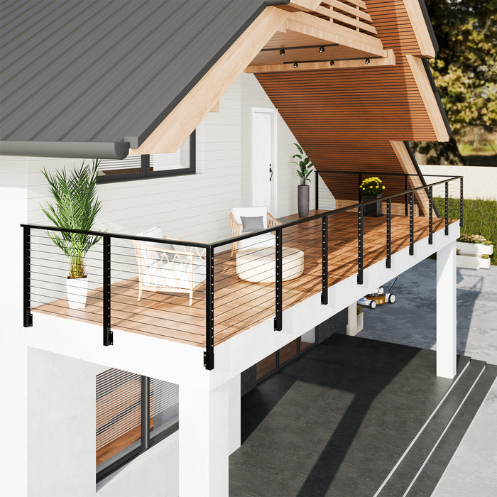 BLIKA 42" Level Drilled Side Mount Outer Corner Post