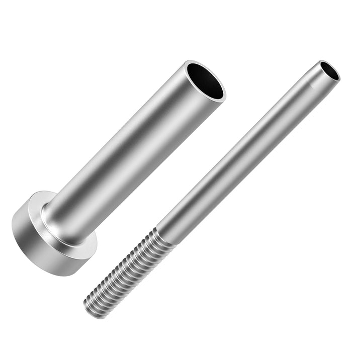 BLIKA 1/8" Stainless Steel Invisible Receiver and Swage Stud End for 2"x2" & 4"x4" Posts, Invisible Cable Railing Kit