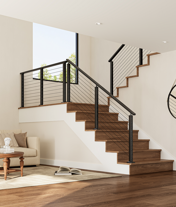 Metal Post Cable Railing