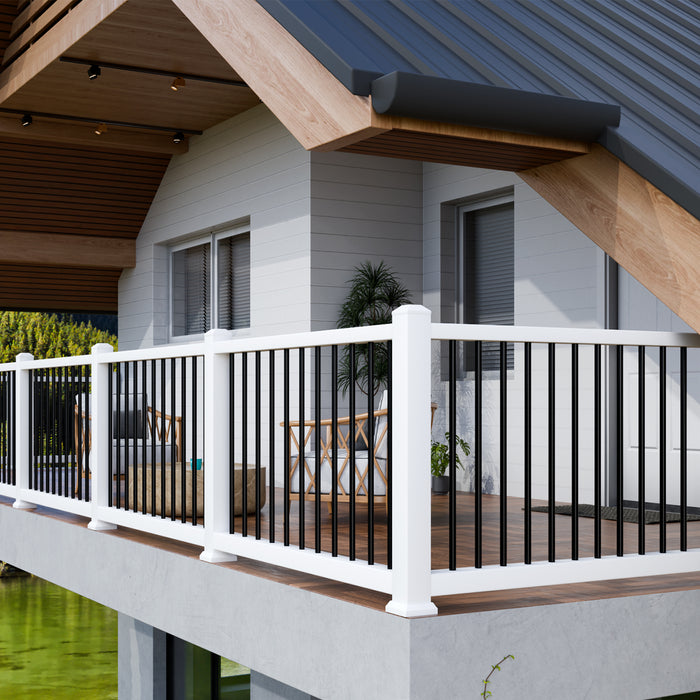 BLIKA Black Square 3/4" Level Baluster Connectors