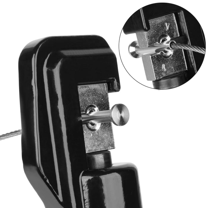BLIKA 1/8" Stemball Swage Ends T316 Stainless Steel Cable Railing Terminals Black and Silver Options