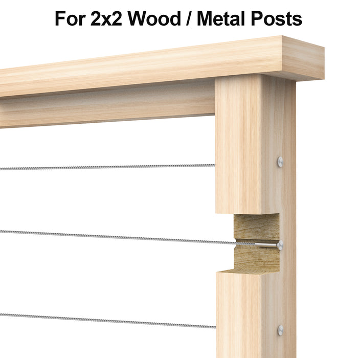 BLIKA 1/8" Stemball Swage Ends T316 Stainless Steel Cable Railing Terminals Black and Silver Options