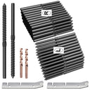 BLIKA Black Swage Lag Screws for 1/8" Cable Railing