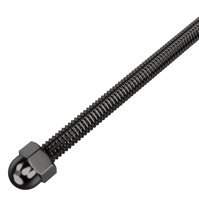 BLIKA 6" Black Swage Threaded Stud for 1/8" cable railing