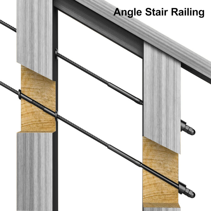 BLIKA  Swage Threaded Stud for cable railing