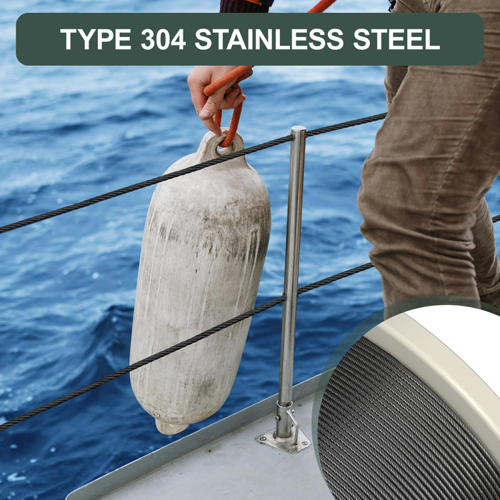 BLIKA 3/16" Black T304 Stainless Steel Cable