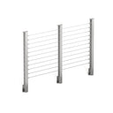 BLIKA 36'' & 42'' Brushed Stainless Steel Side Mount Cable Railing System DIY Kit (4FT - 20FT,  No Handrail)