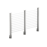 BLIKA 36'' & 42'' Brushed Stainless Steel Side Mount Cable Railing System DIY Kit (4FT - 20FT,  No Handrail)