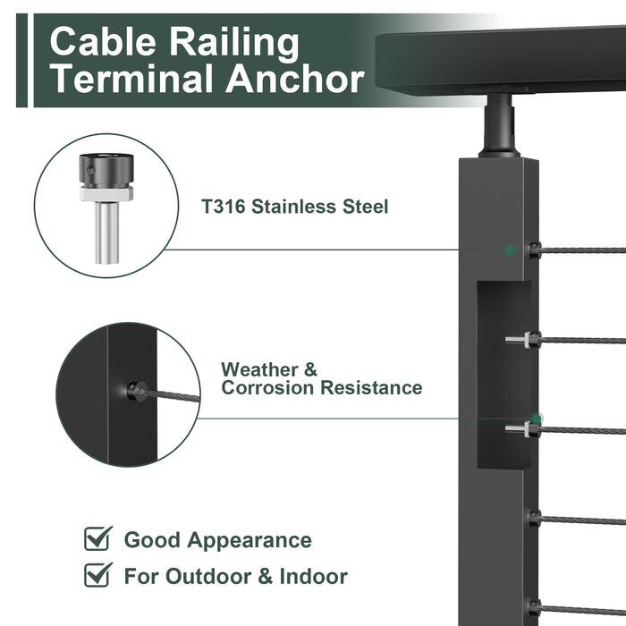 BLIKA Cable Railing Anchor Terminal