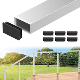 BLIKA  Brushed Stainless Steel Cable Railing Handrails