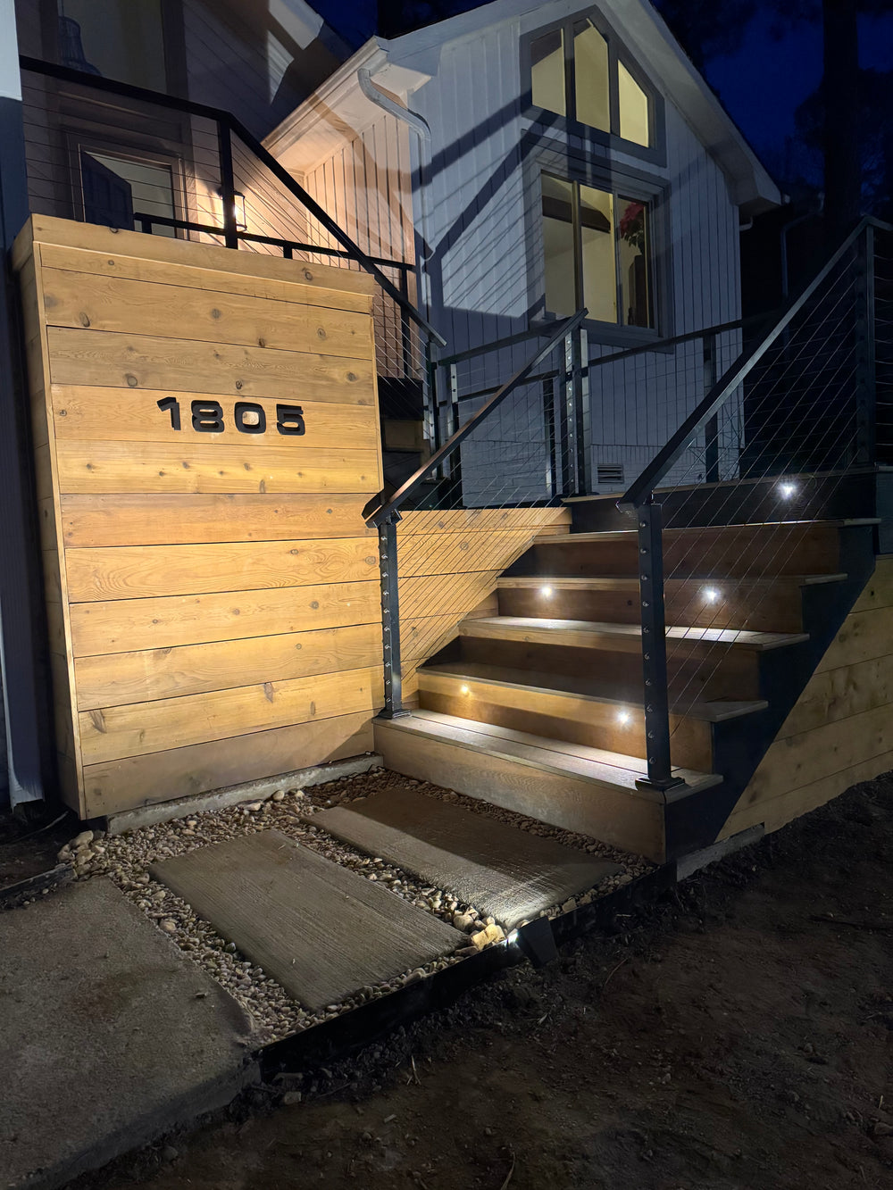 Beautiful at night, extremely secure.
