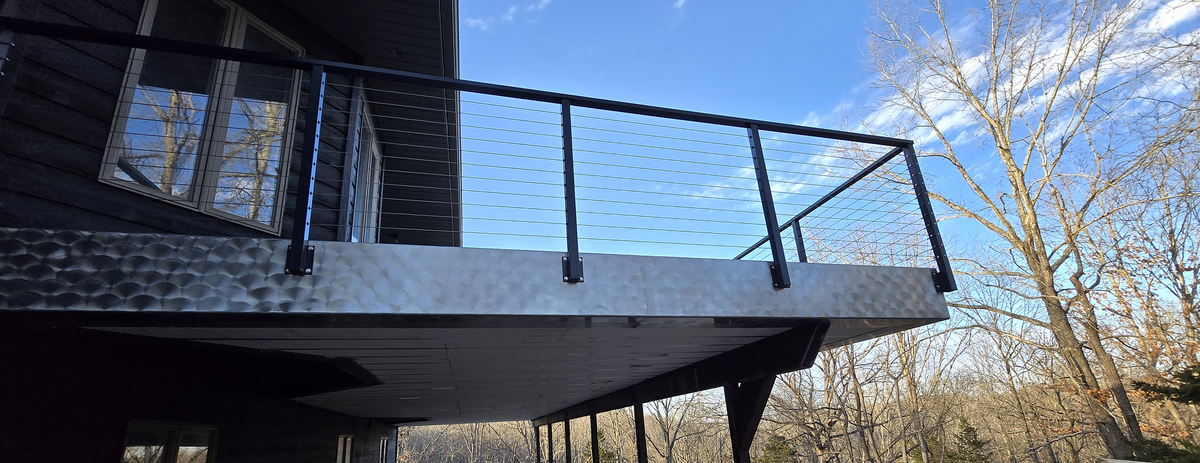 Metal Post Cable Railing