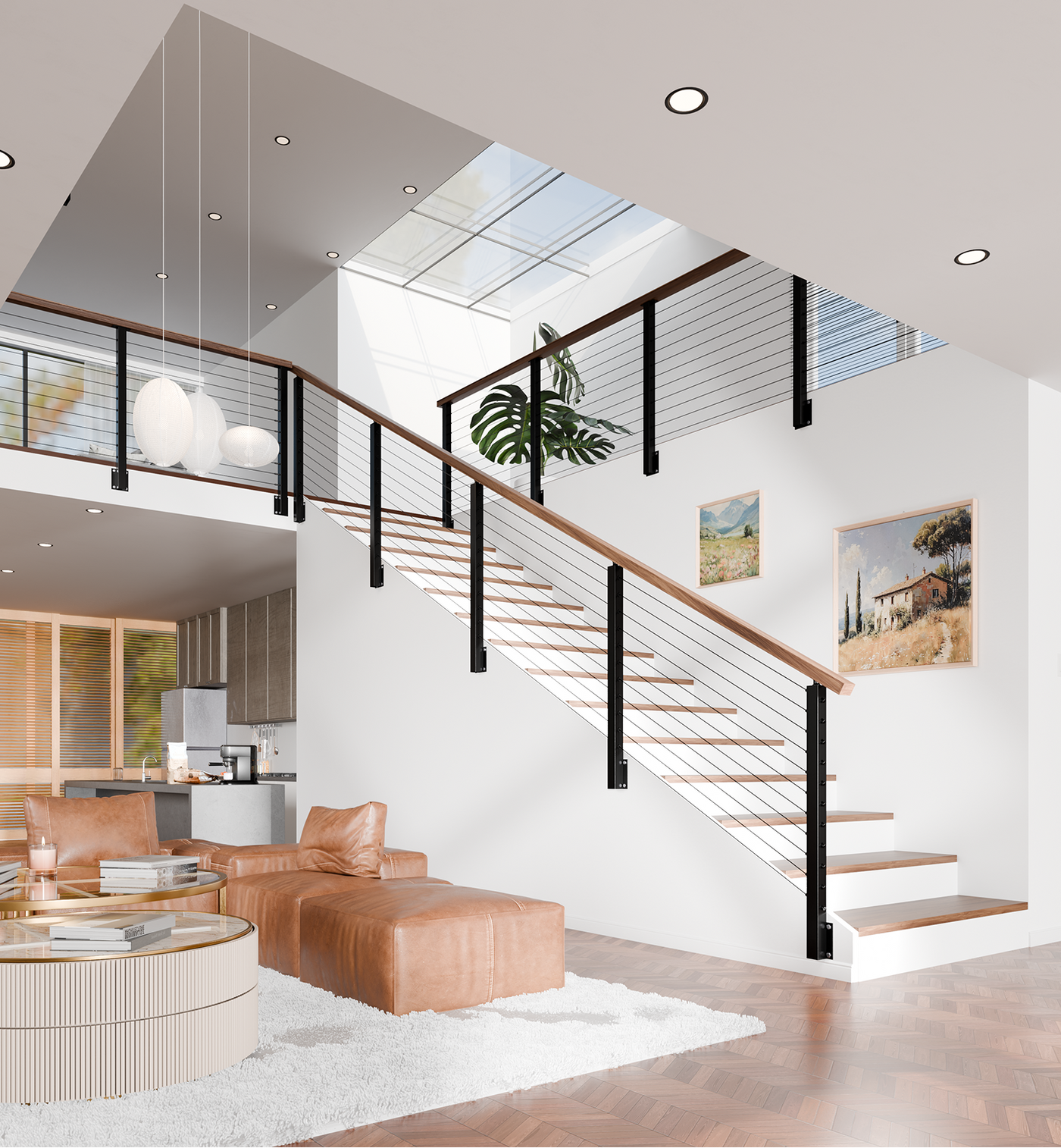 Side-Mounted Stair Railing