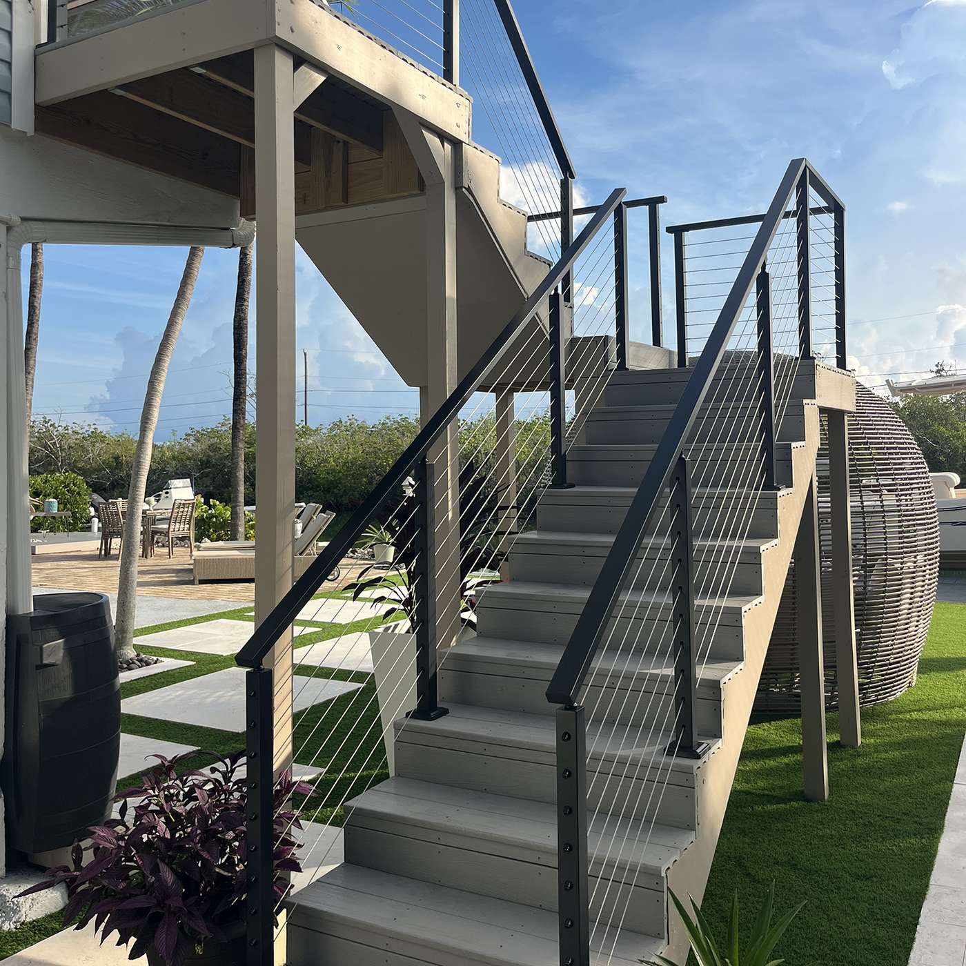 Outdoor Stair Railing