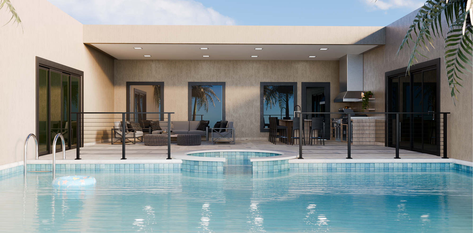 Modern Pool Safety Barrier