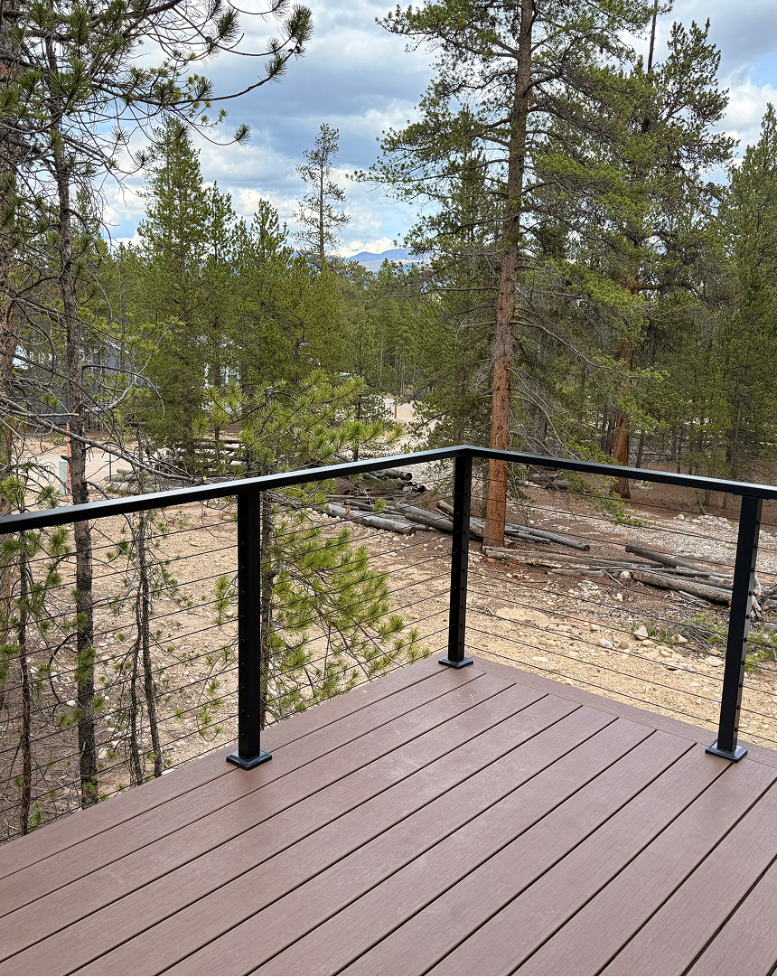 Metal Post Cable Railing