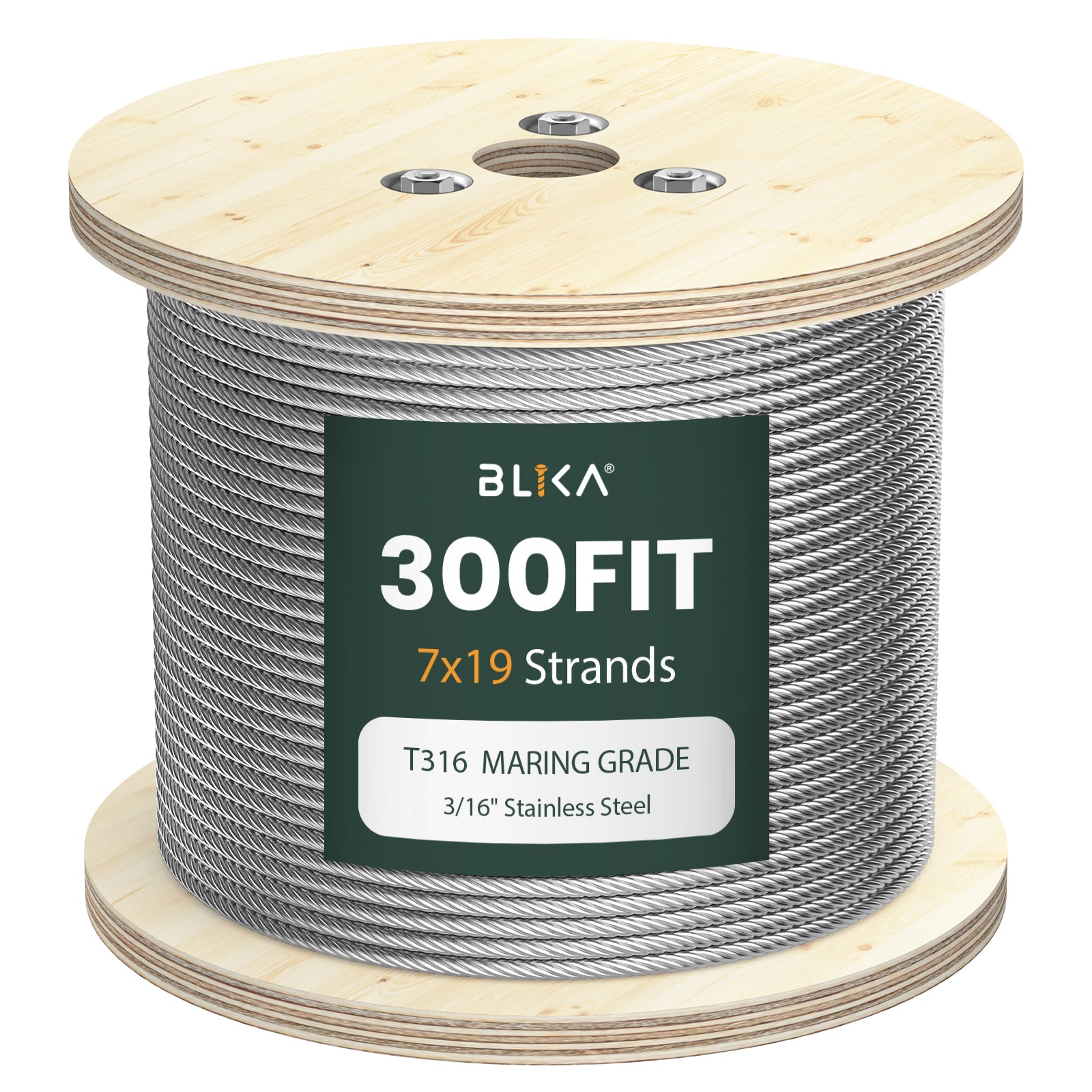 1850 Lb Breaking Strength ATOLS 1000FT 1/8