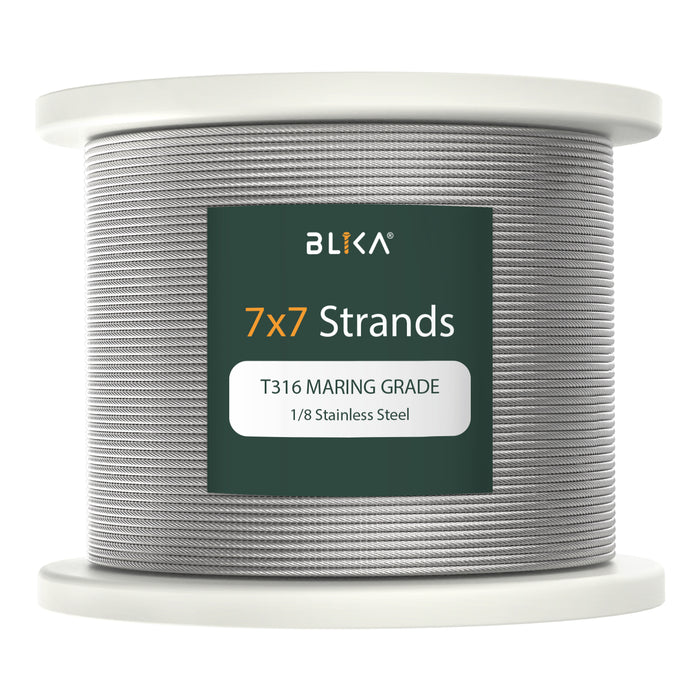 BLIKA 1/8" T316 Stainless Steel Cable