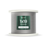 1/8" T316 Stainless Steel Cable with 1x19 Construction, Marine Grade Wire Rope for Railing.
