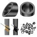 3/8" ID Black 30 Degree Beveled Washer for Cable Railing, Premium T316 Stainless Steel