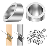 3/8" ID Stainless Steel 30 Degree Beveled Washer for Cable Railing, T316 Marine Grade Silver Finish.