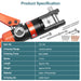Upgraded Hydraulic Crimping Tool and 8" Cable Cutter Kit for 1/8" and 3/16" Cable Railing Hardware.