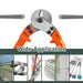 Clean, fray-free cutting performance on thick stainless steel cables using 18" heavy duty cutter.