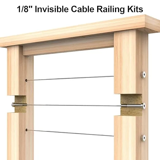 BLIKA 20 Pairs 1/8" Invisible Cable Railing Kit