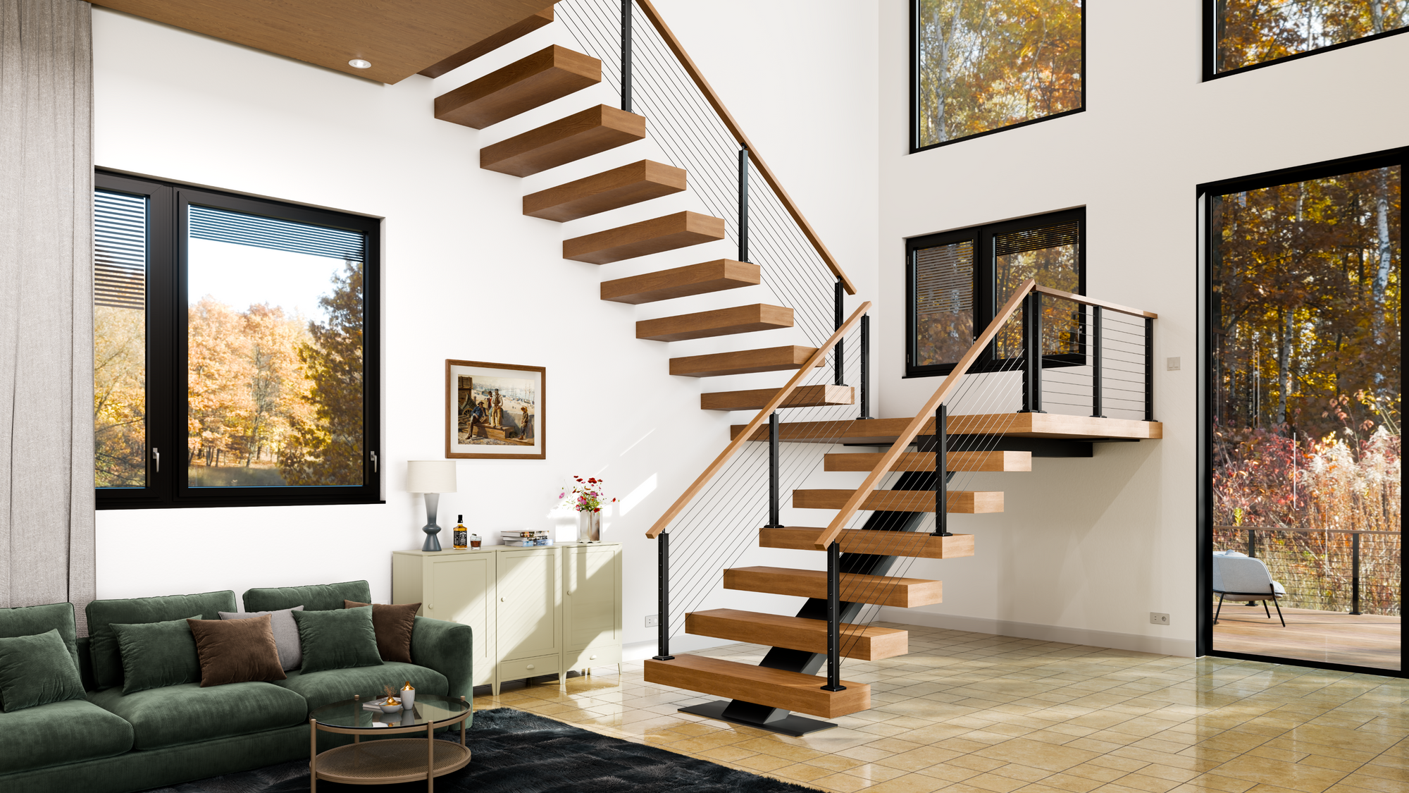 No Handrail Cable Railing System