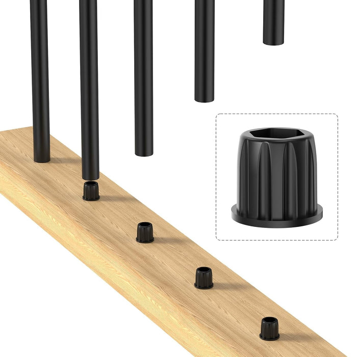 BLIKA Black 3/4" Level Baluster Connectors
