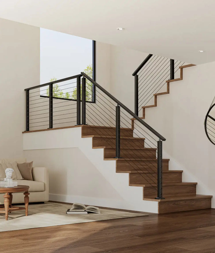 Metal Post Cable Railing